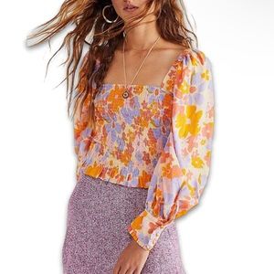Free People Ariana Top in Spring Combo